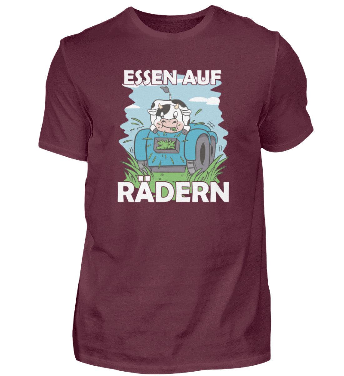 Essen auf Rädern Kuh · Herren T-Shirt-Herren Basic T-Shirt-Burgundy-S-Agrarstarz