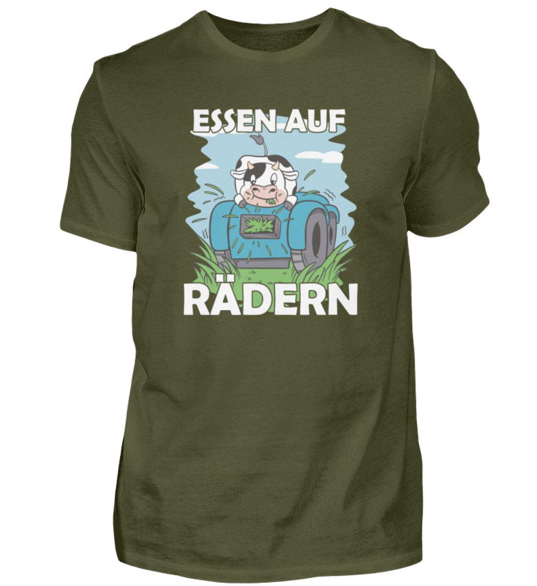 Essen auf Rädern Kuh · Herren T-Shirt-Herren Basic T-Shirt-Urban Khaki-S-Agrarstarz