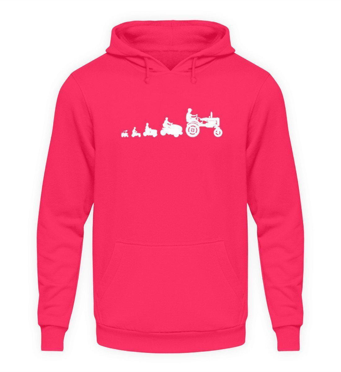 Evolution Leben · Unisex Kapuzenpullover Hoodie-Unisex Hoodie-Hot Pink-L-Agrarstarz