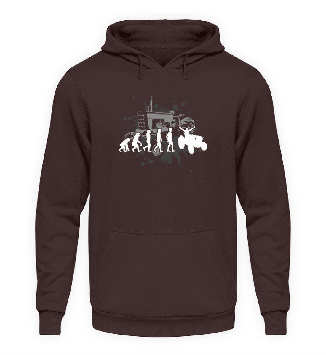 Evolution Traktor 2 · Unisex Kapuzenpullover Hoodie-Unisex Hoodie-Hot Chocolate-S-Agrarstarz