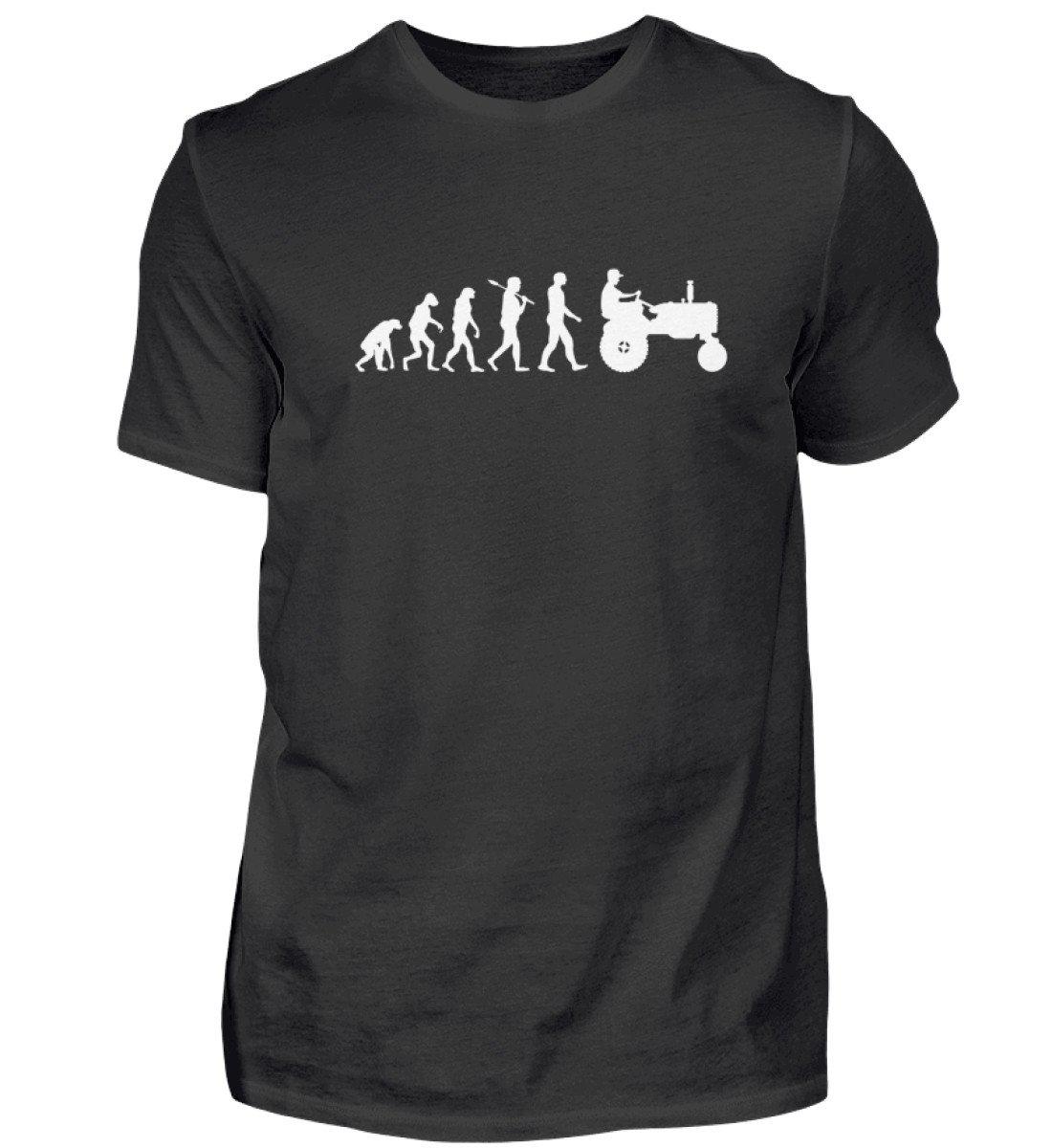 Evolution simple · Herren T-Shirt-Herren Basic T-Shirt-Black-S-Agrarstarz