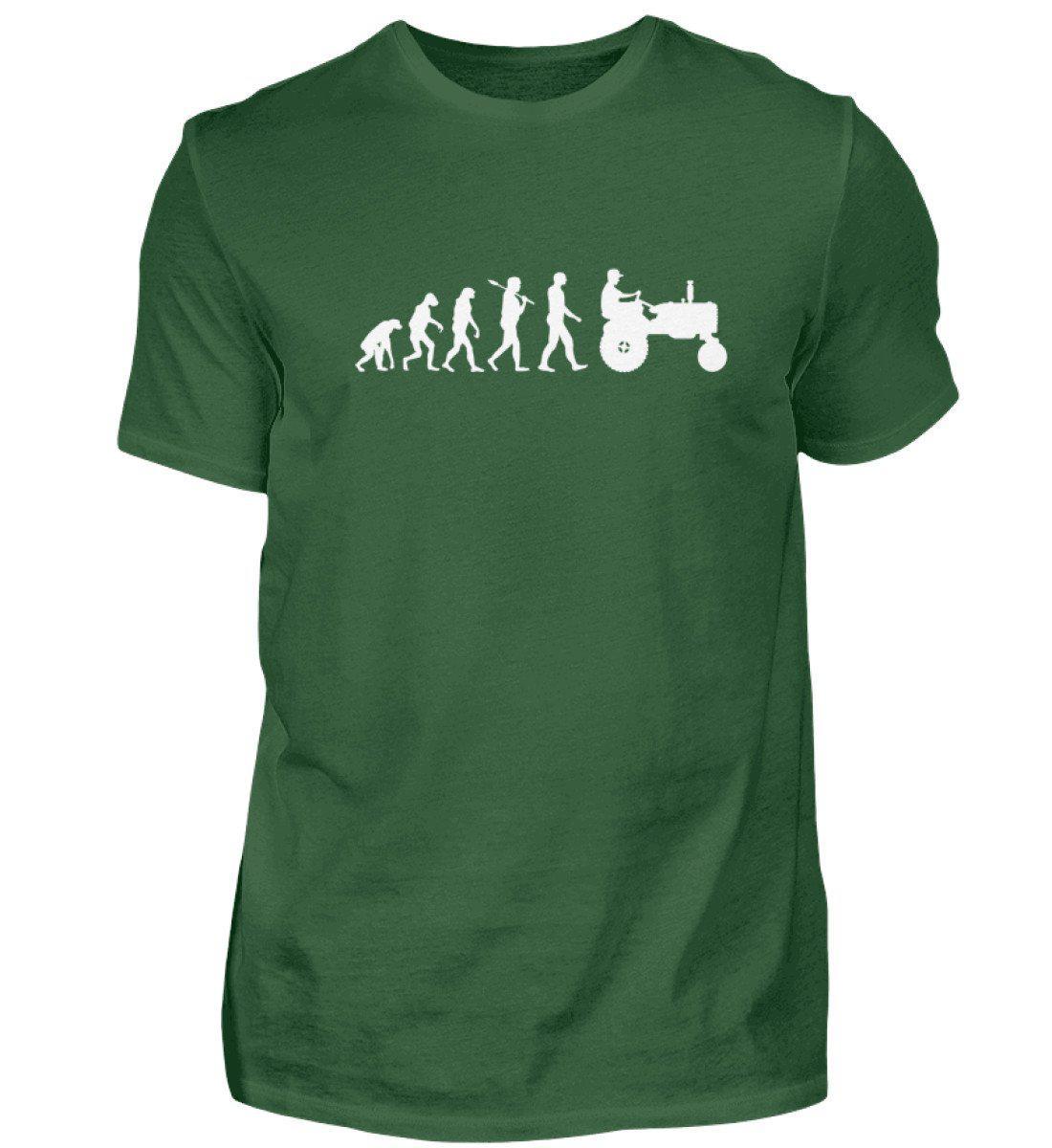 Evolution simple · Herren T-Shirt-Herren Basic T-Shirt-Bottle Green-S-Agrarstarz