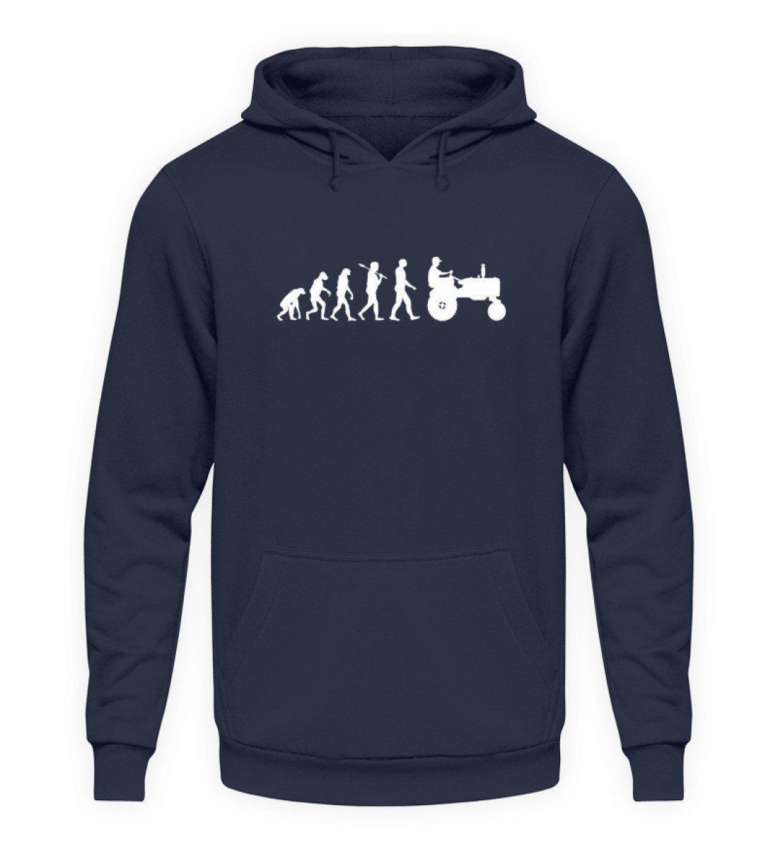 Evolution simple · Unisex Kapuzenpullover Hoodie-Unisex Hoodie-Oxford Navy-L-Agrarstarz