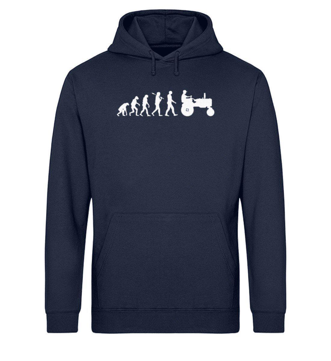 Evolution simple · Unisex Organic Hoodie-Drummer Hoodie ST/ST-French Navy-XS-Agrarstarz
