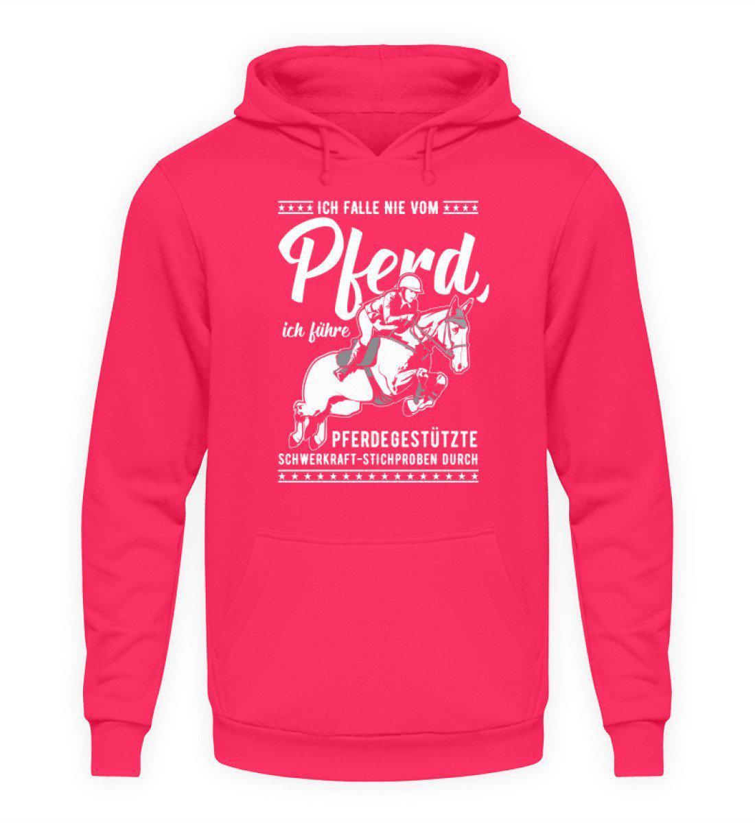 Falle nicht vom Pferd · Unisex Kapuzenpullover Hoodie-Unisex Hoodie-Hot Pink-S-Agrarstarz