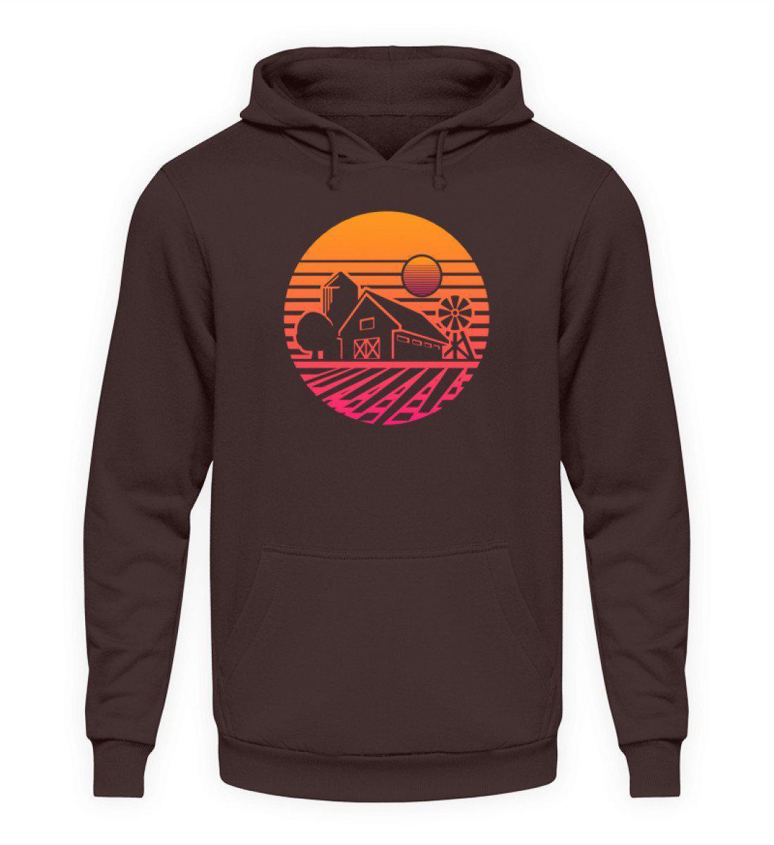 Farm Hof Retro · Unisex Kapuzenpullover Hoodie-Unisex Hoodie-Hot Chocolate-S-Agrarstarz