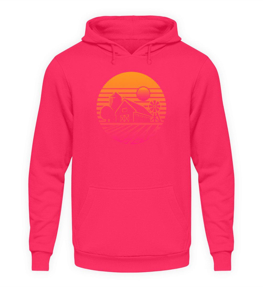 Farm Hof Retro · Unisex Kapuzenpullover Hoodie-Unisex Hoodie-Hot Pink-S-Agrarstarz