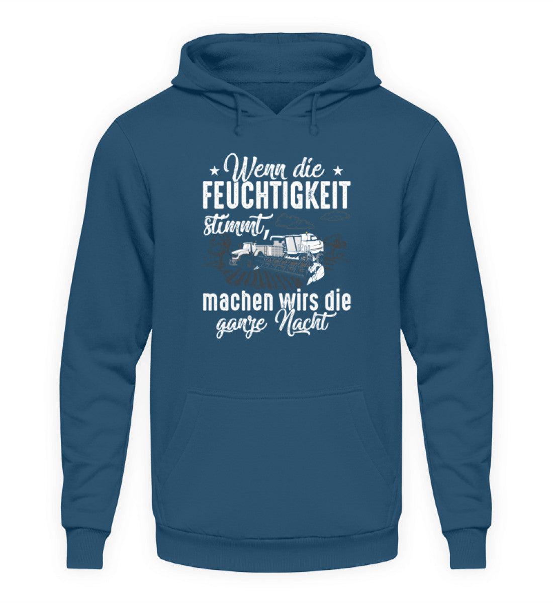 Feuchtigkeit ganze Nacht · Unisex Kapuzenpullover Hoodie-Unisex Hoodie-Airforce Blue-S-Agrarstarz
