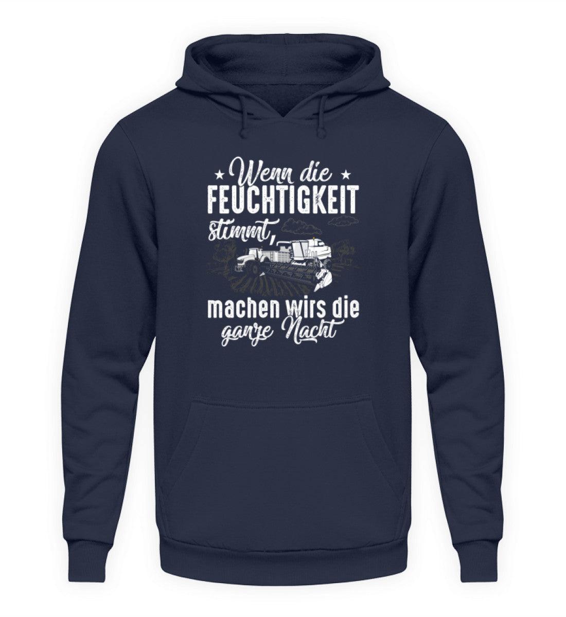 Feuchtigkeit ganze Nacht · Unisex Kapuzenpullover Hoodie-Unisex Hoodie-Oxford Navy-S-Agrarstarz