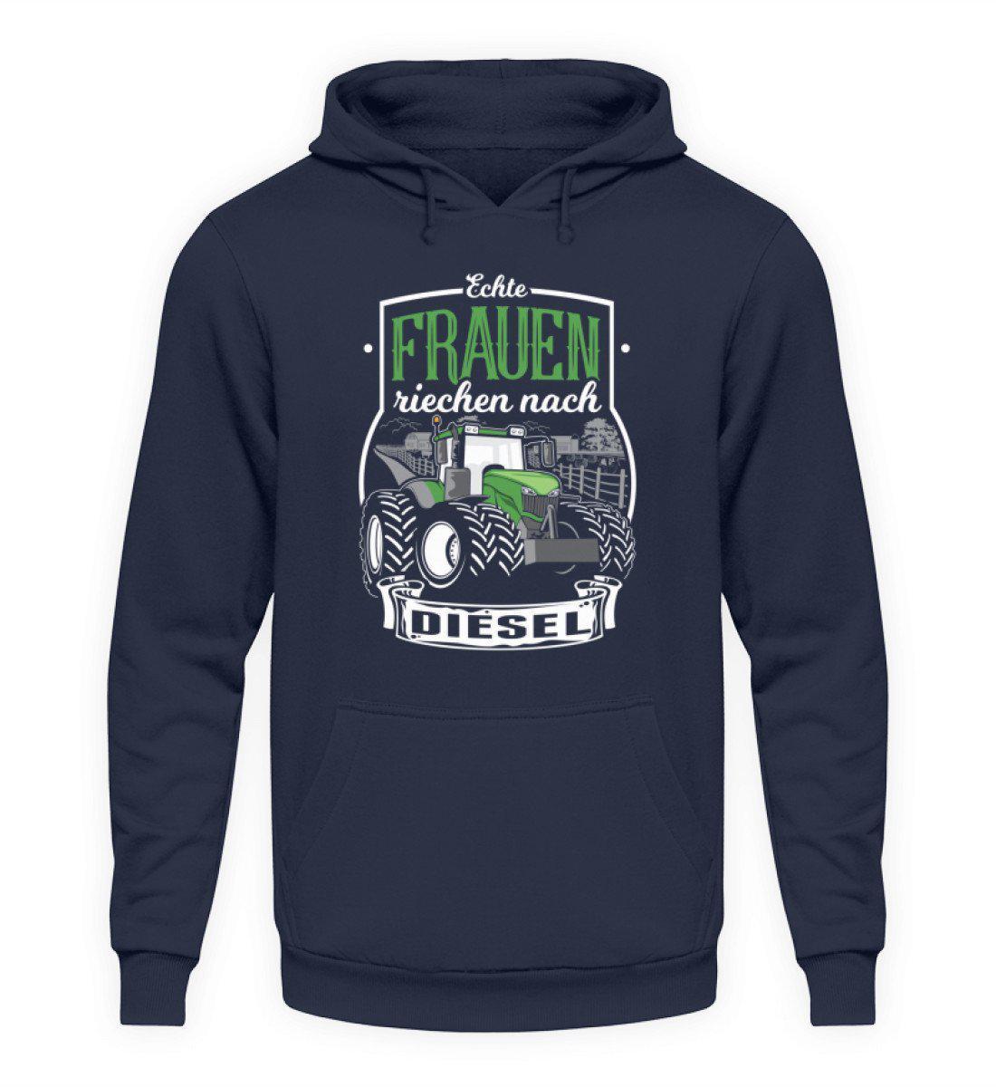 Frauen Traktor Diesel · Unisex Kapuzenpullover Hoodie-Unisex Hoodie-Oxford Navy-L-Agrarstarz