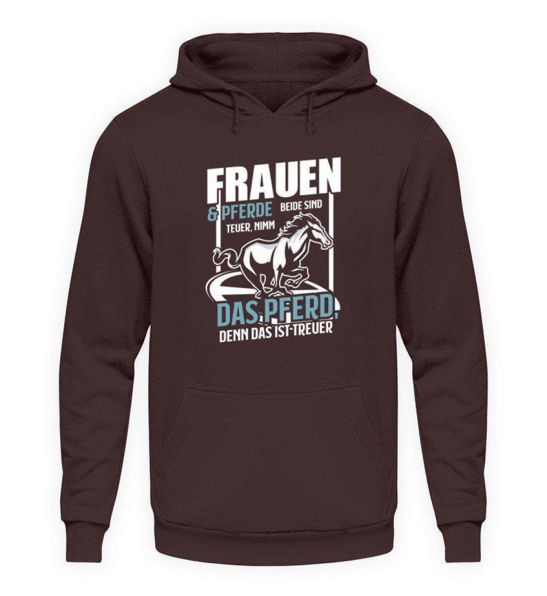 Frauen und Pferde teuer · Unisex Kapuzenpullover Hoodie-Unisex Hoodie-Hot Chocolate-L-Agrarstarz