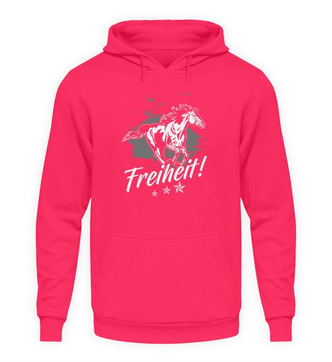 Freiheit Pferd · Unisex Kapuzenpullover Hoodie-Unisex Hoodie-Hot Pink-S-Agrarstarz