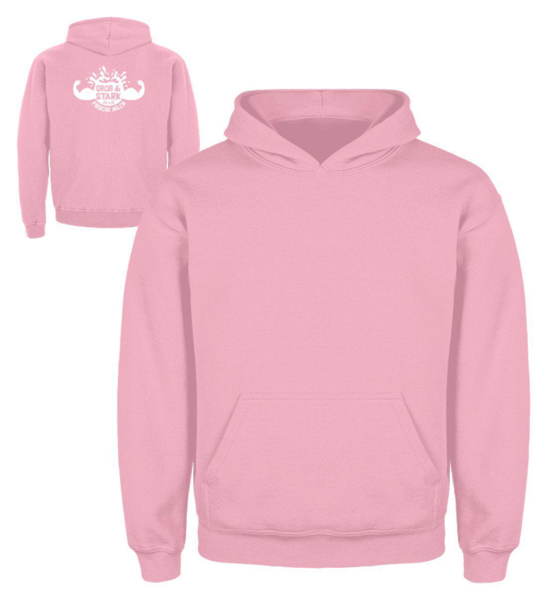 Frische Milch · Kinder Kapuzenpullover Hoodie-Kinder Hoodie-Baby Pink-3/4 (98/104)-Agrarstarz