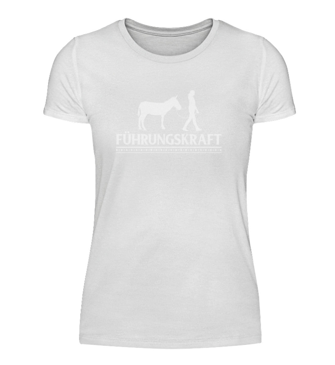Führungskraft Esel · Damen T-Shirt-Damen Basic T-Shirt-White-S-Agrarstarz