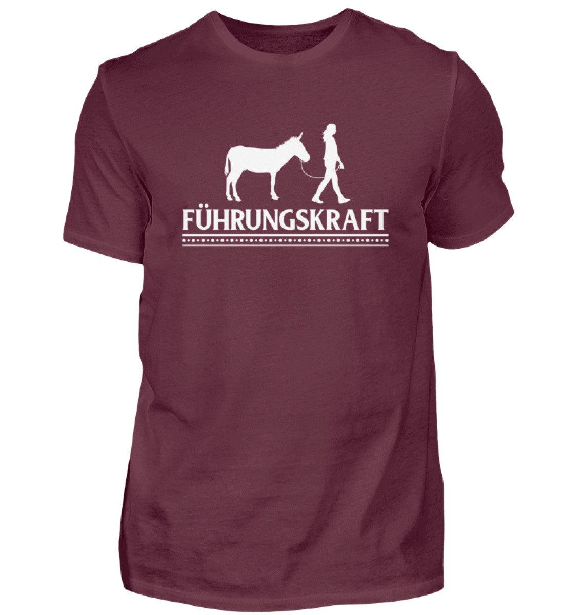 Führungskraft Esel · Herren T-Shirt-Herren Basic T-Shirt-Burgundy-S-Agrarstarz