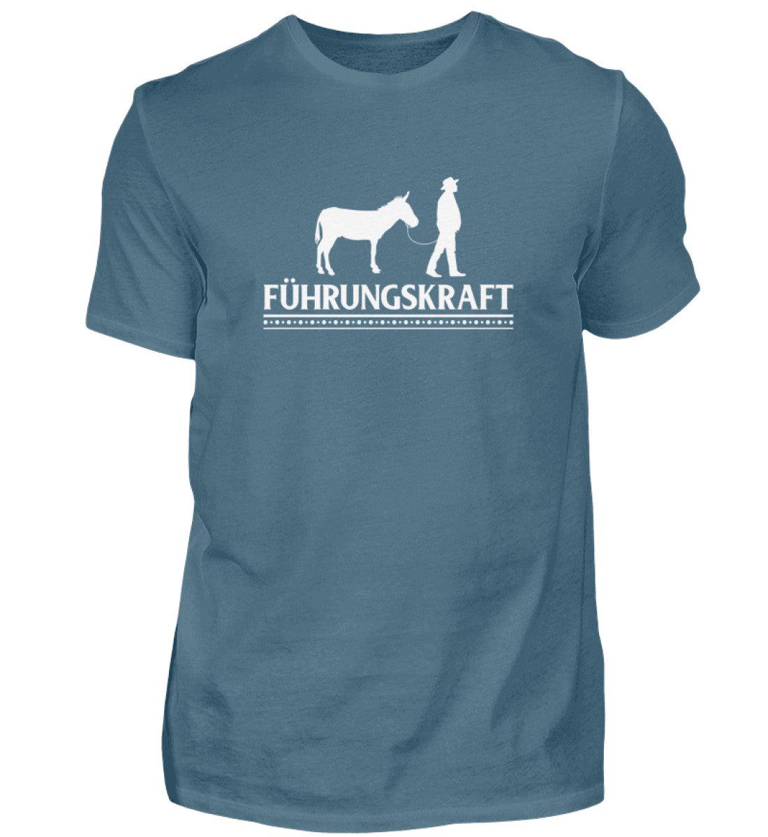 Führungskraft Esel Mann · Herren T-Shirt-Herren Basic T-Shirt-Stone Blue-S-Agrarstarz