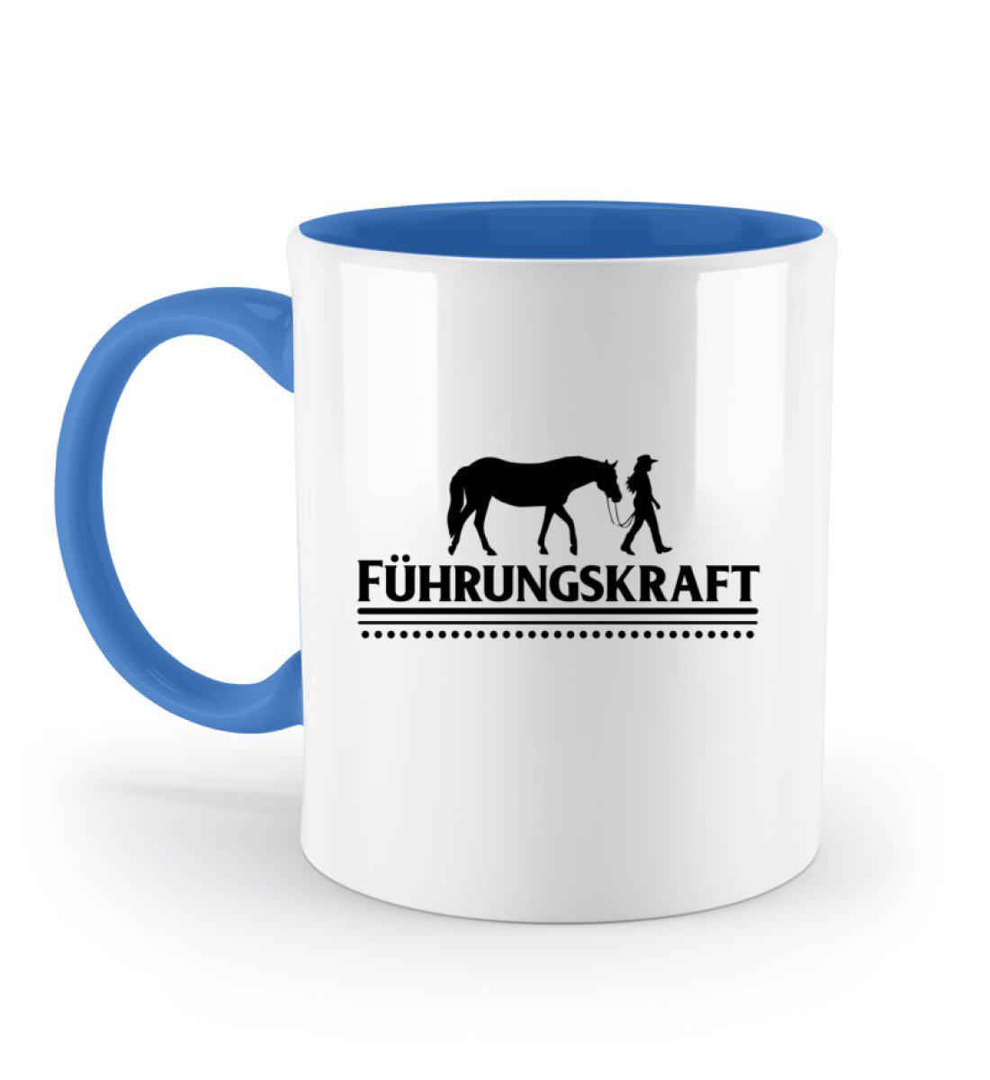 Führungskraft Pferd · Keramik Tasse zweifarbig-Keramik Tasse Zweifarbig-Blue-330ml-Agrarstarz