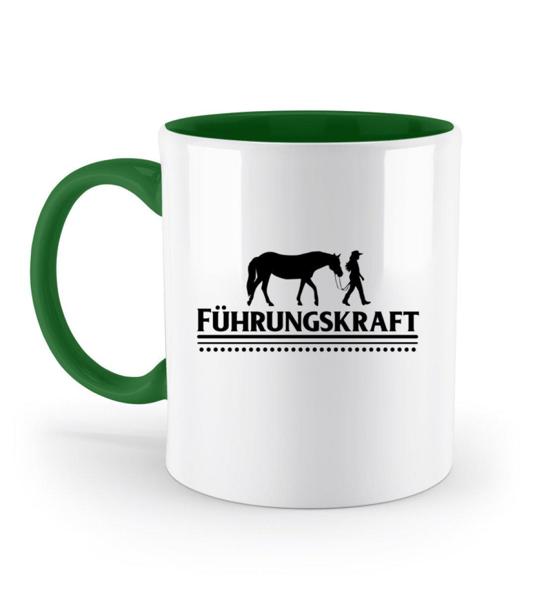 Führungskraft Pferd · Keramik Tasse zweifarbig-Keramik Tasse Zweifarbig-Irish Green-330ml-Agrarstarz