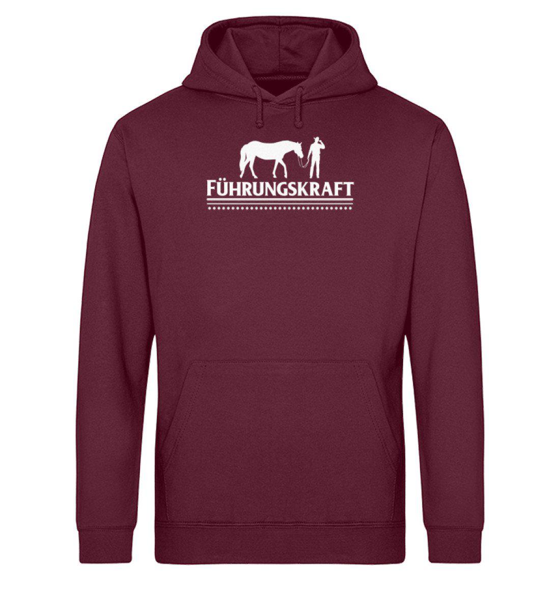 Führungskraft Pferd Mann · Unisex Organic Hoodie-Drummer Hoodie ST/ST-Burgundy-XS-Agrarstarz