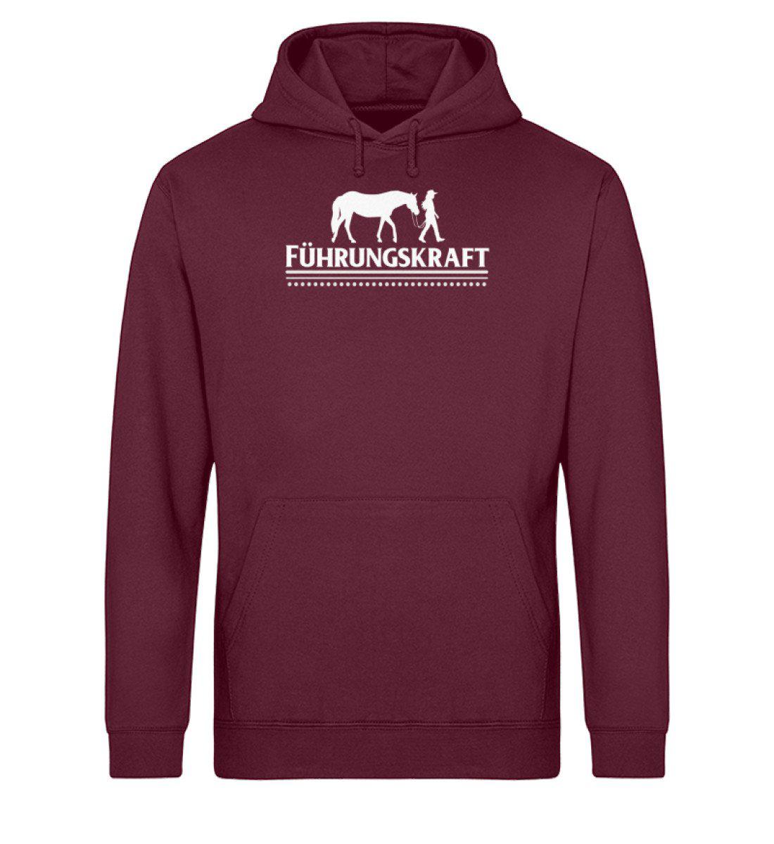 Führungskraft Pferd · Unisex Organic Hoodie-Drummer Hoodie ST/ST-Burgundy-XS-Agrarstarz