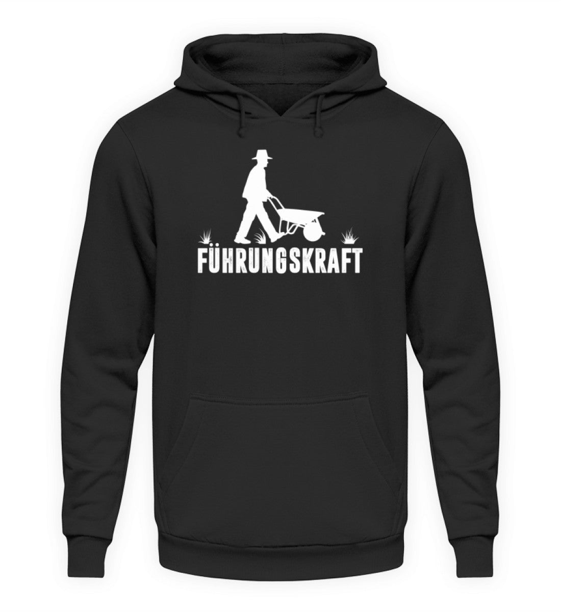 Führungskraft Schubkarre Mann · Unisex Kapuzenpullover Hoodie-Unisex Hoodie-Deep Black-S-Agrarstarz