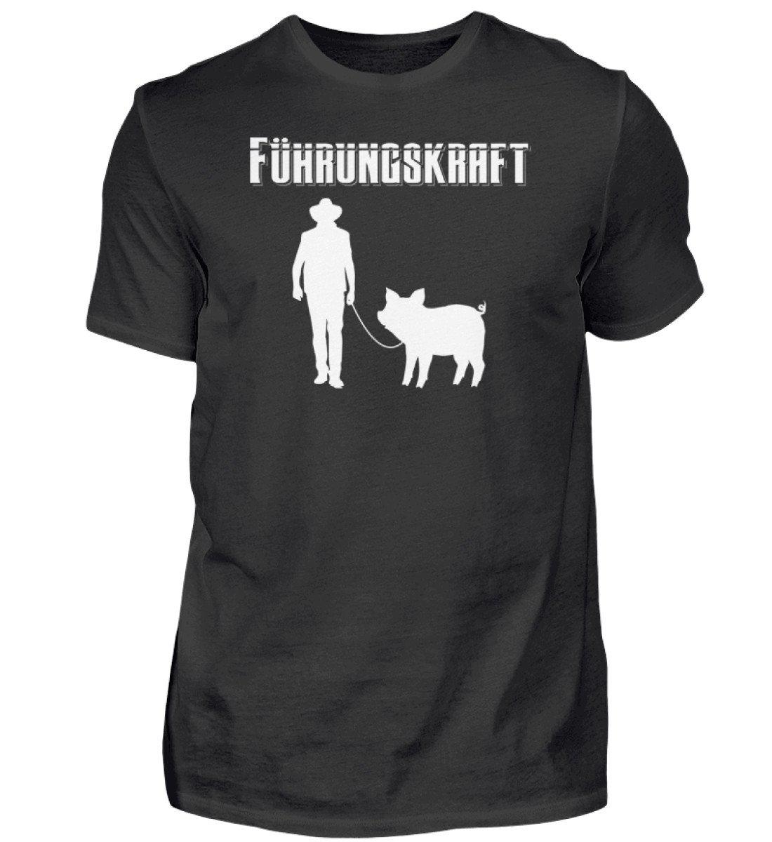 Führungskraft Schwein · Herren T-Shirt-Herren Basic T-Shirt-Black-S-Agrarstarz