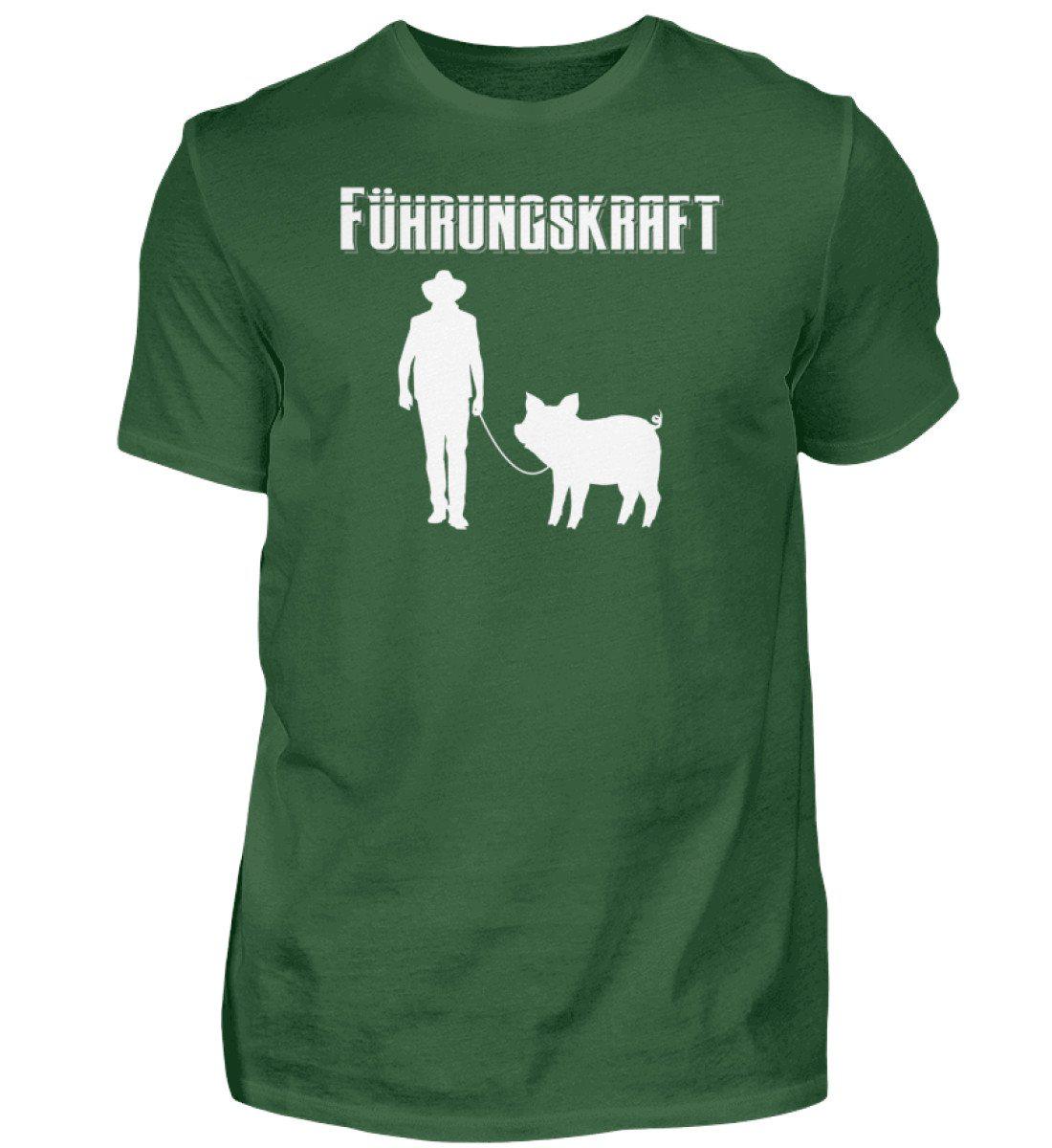 Führungskraft Schwein · Herren T-Shirt-Herren Basic T-Shirt-Bottle Green-S-Agrarstarz