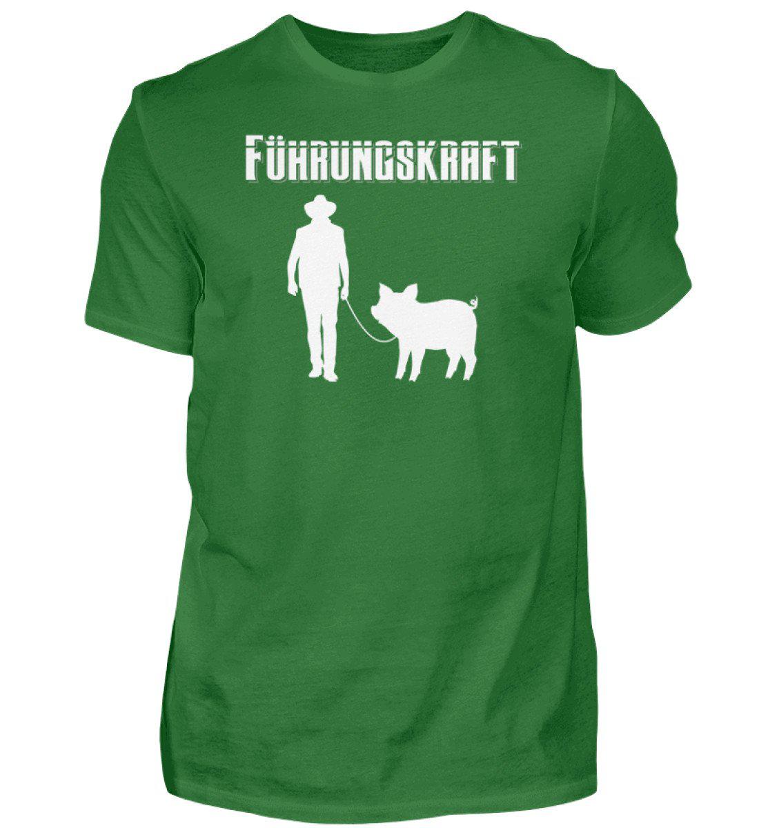 Führungskraft Schwein · Herren T-Shirt-Herren Basic T-Shirt-Kelly Green-S-Agrarstarz