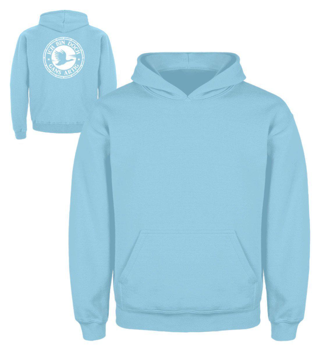 Gans artig · Kinder Kapuzenpullover Hoodie-Kinder Hoodie-Sky Blue-3/4 (98/104)-Agrarstarz