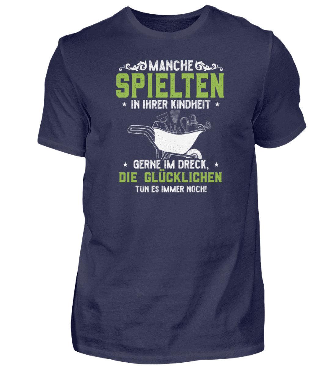 Garten im Dreck spielen · Herren T-Shirt-Herren Basic T-Shirt-Navy-S-Agrarstarz