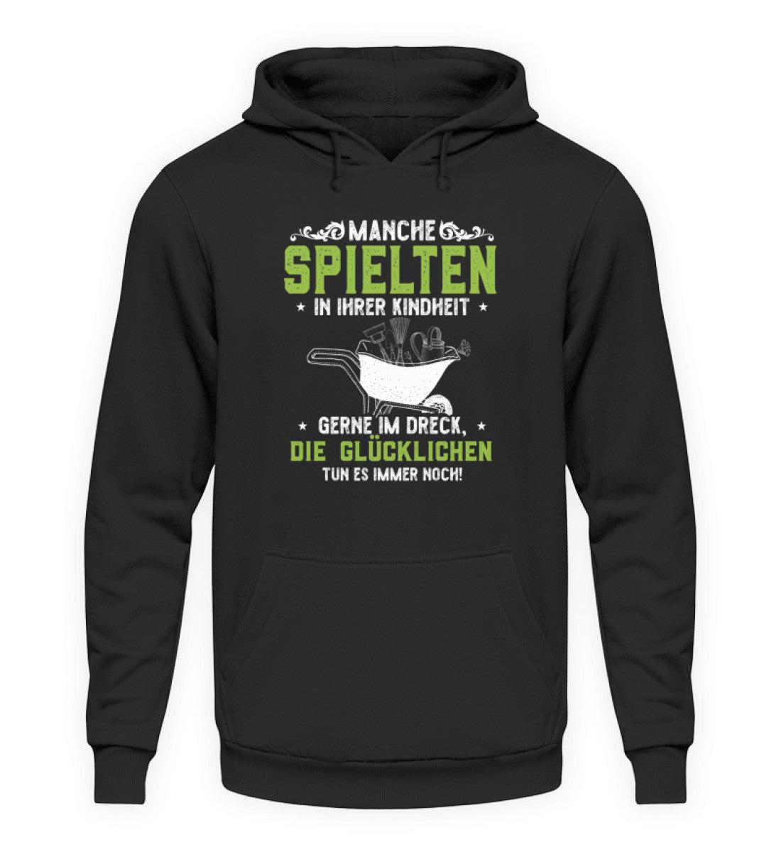 Garten im Dreck spielen · Unisex Kapuzenpullover Hoodie-Unisex Hoodie-Deep Black-XS-Agrarstarz