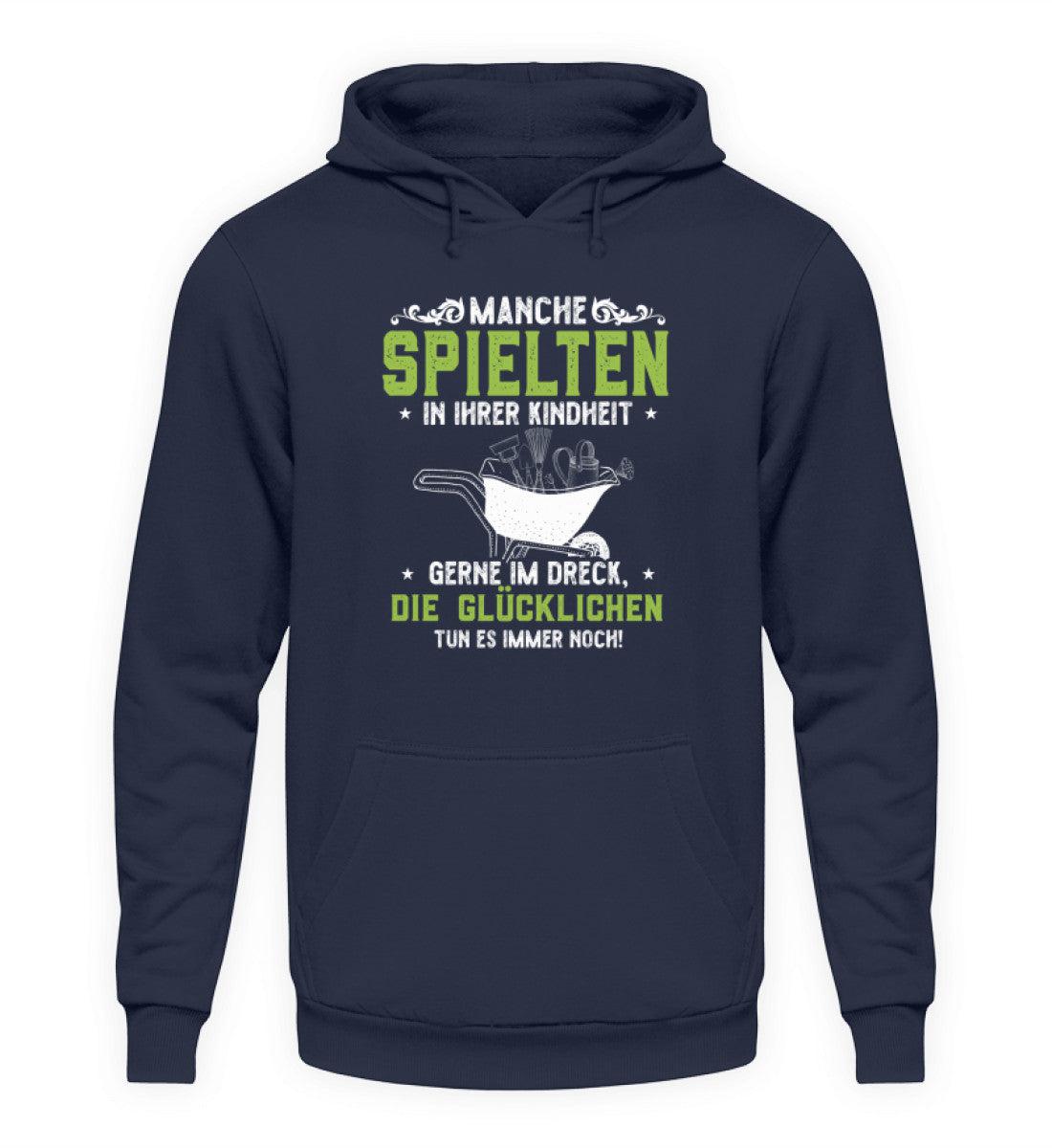 Garten im Dreck spielen · Unisex Kapuzenpullover Hoodie-Unisex Hoodie-Oxford Navy-S-Agrarstarz
