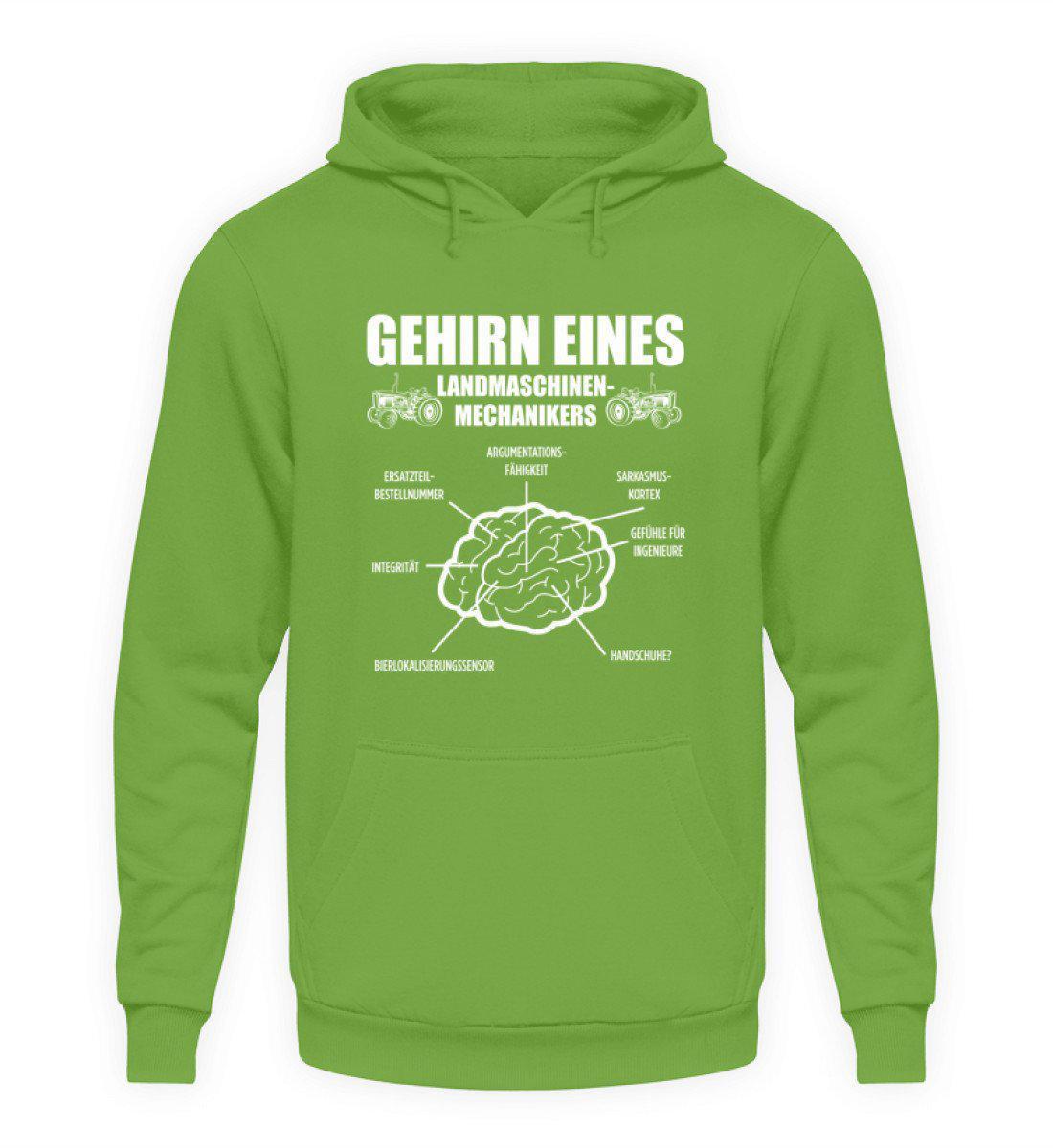 Gehirn eines Landmaschinenmechanikers · Unisex Kapuzenpullover Hoodie-Unisex Hoodie-LimeGreen-S-Agrarstarz