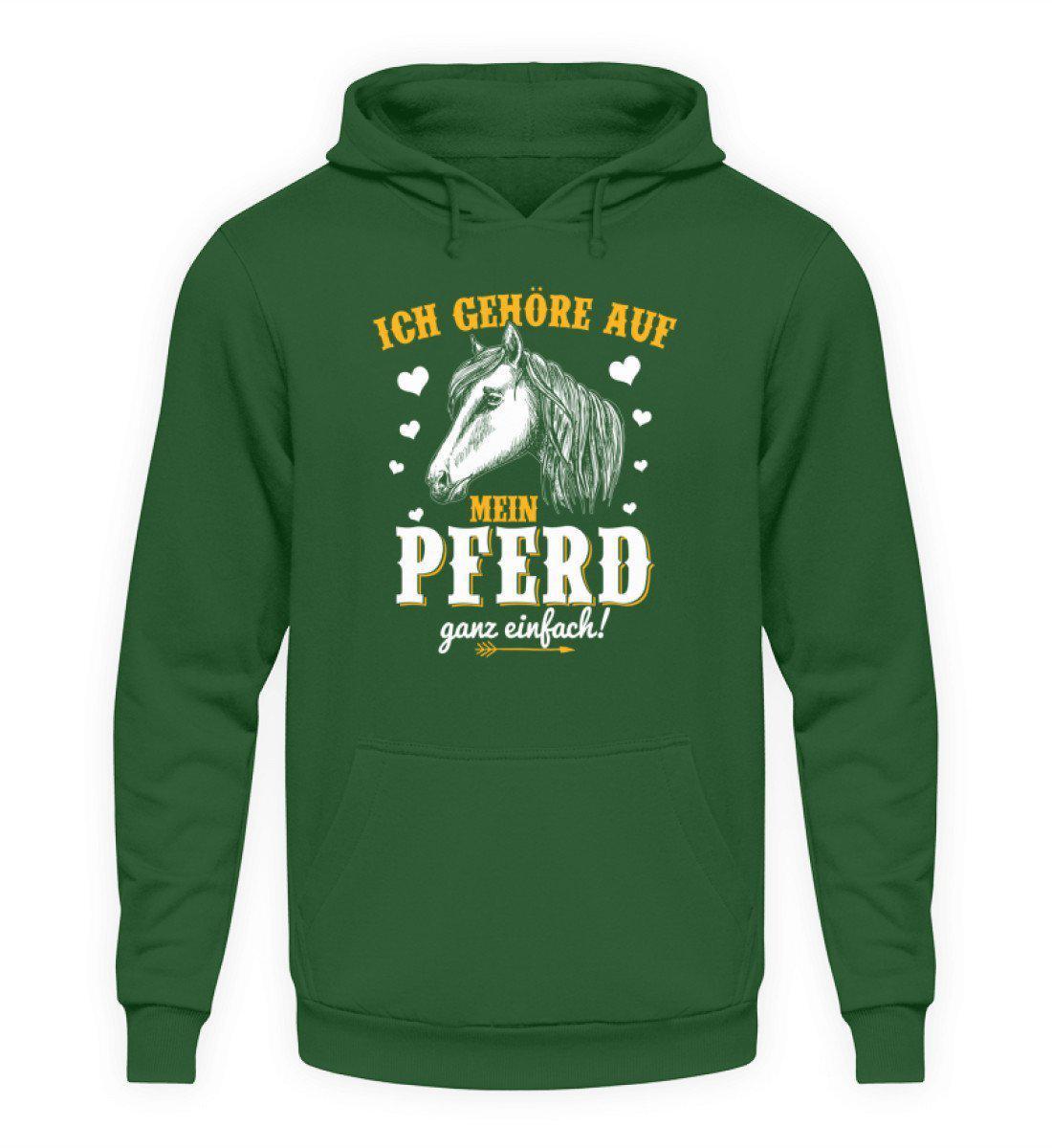 Gehöre aufs Pferd · Unisex Kapuzenpullover Hoodie-Unisex Hoodie-Bottle Green-S-Agrarstarz