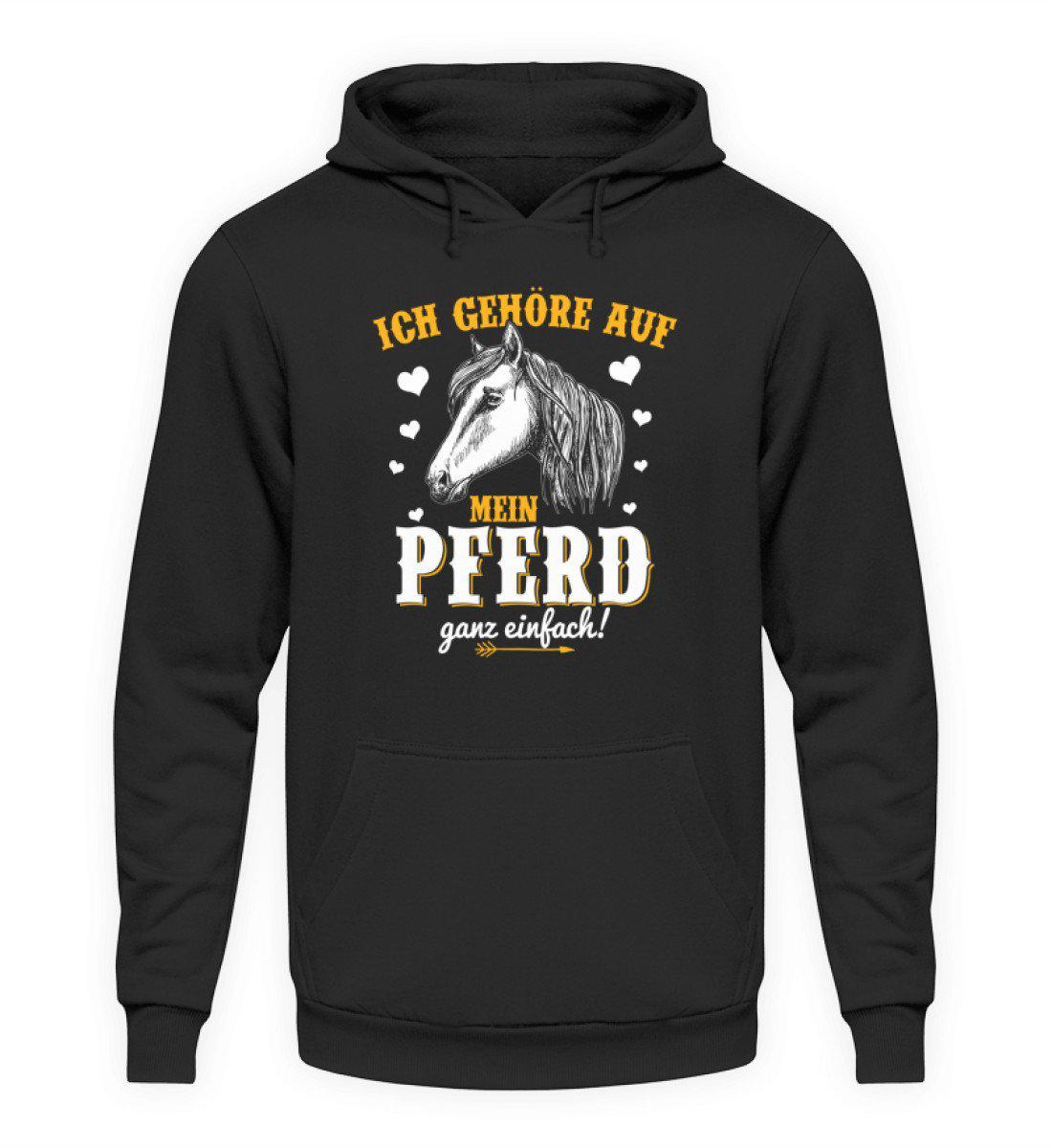 Gehöre aufs Pferd · Unisex Kapuzenpullover Hoodie-Unisex Hoodie-Jet Black-S-Agrarstarz