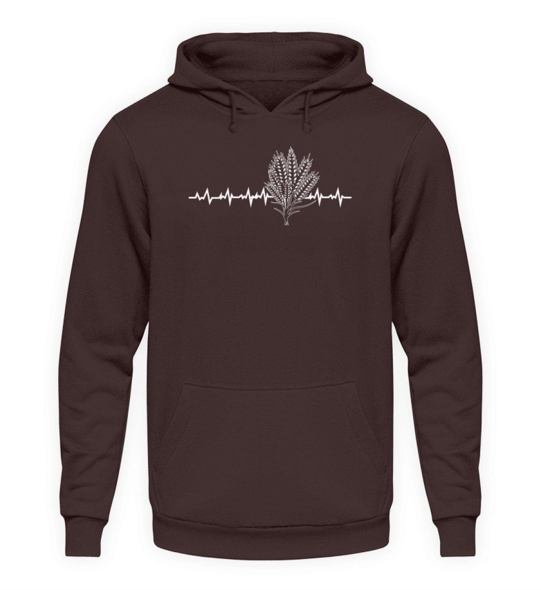 Getreide Herzschlag · Unisex Kapuzenpullover Hoodie-Unisex Hoodie-Hot Chocolate-L-Agrarstarz
