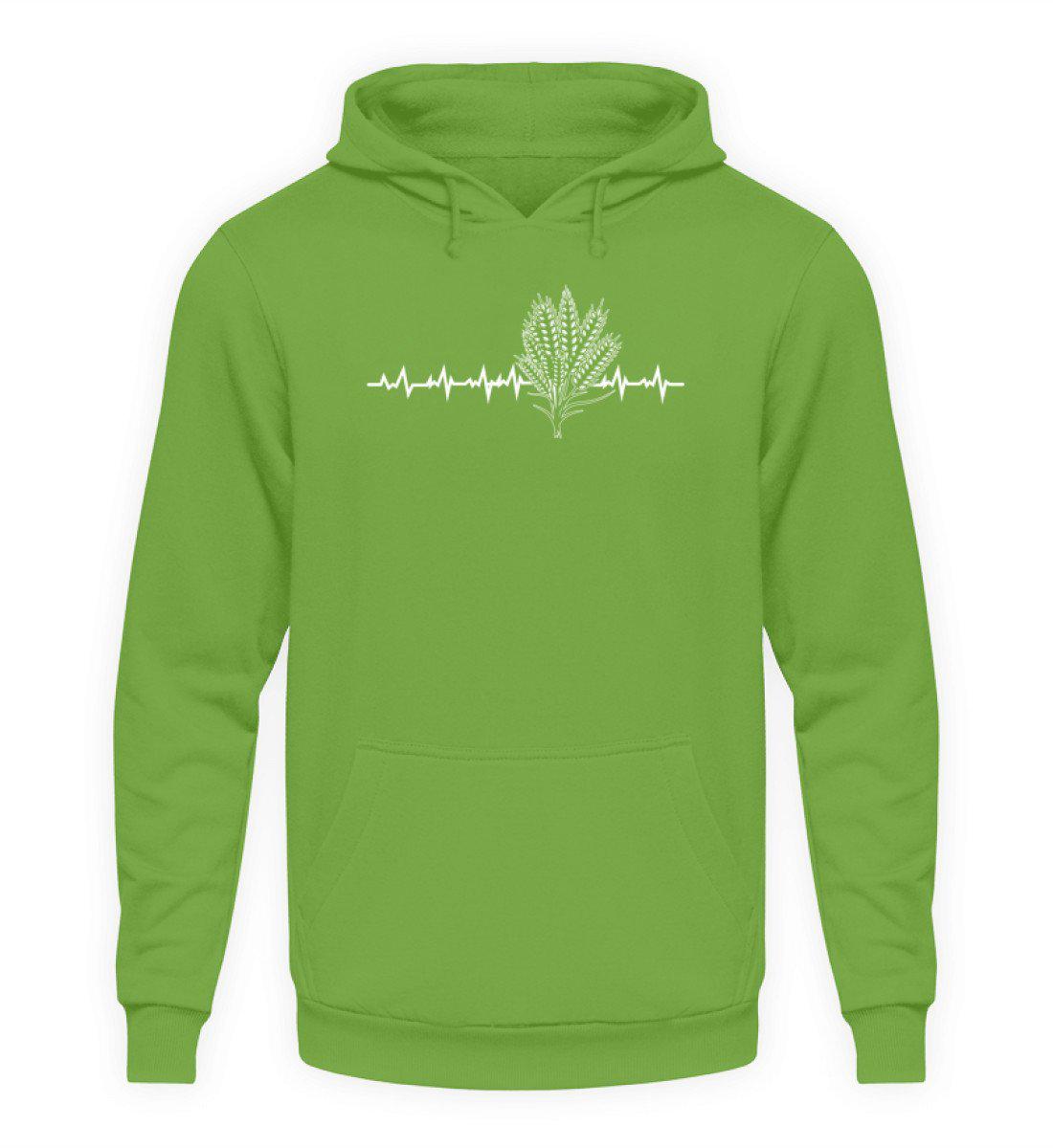 Getreide Herzschlag · Unisex Kapuzenpullover Hoodie-Unisex Hoodie-LimeGreen-L-Agrarstarz