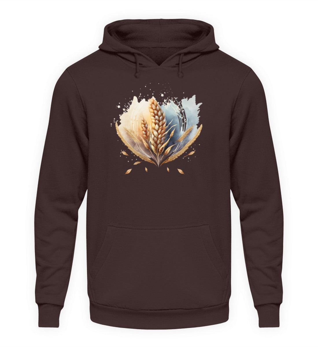 Getreide Wasserfarben · Unisex Kapuzenpullover Hoodie-Unisex Hoodie-Hot Chocolate-S-Agrarstarz
