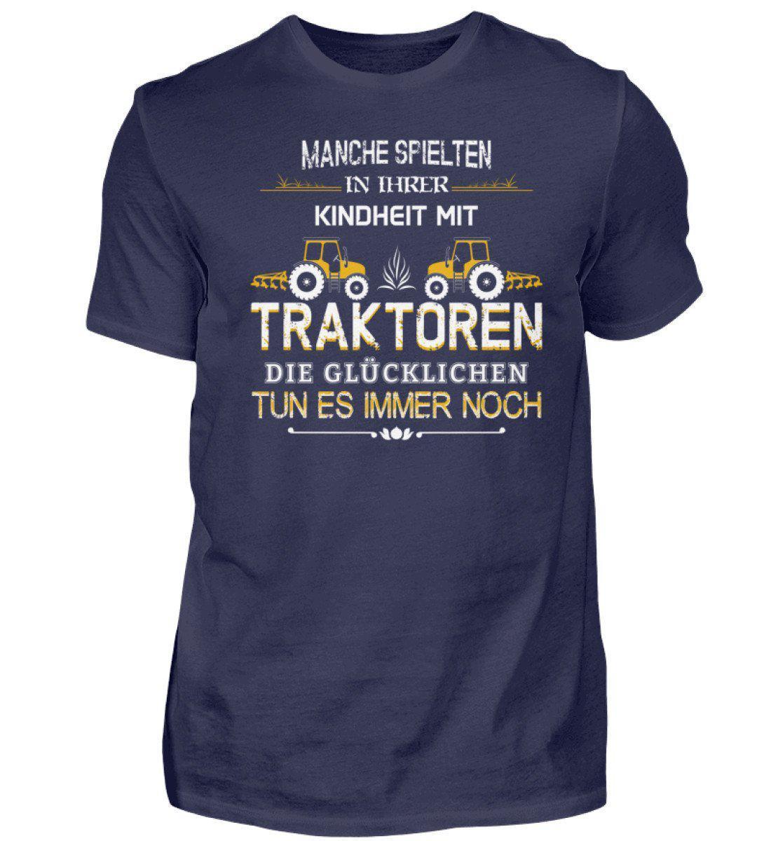 Glücklichen Traktoren spielen 2 · Herren T-Shirt-Herren Basic T-Shirt-Navy-S-Agrarstarz