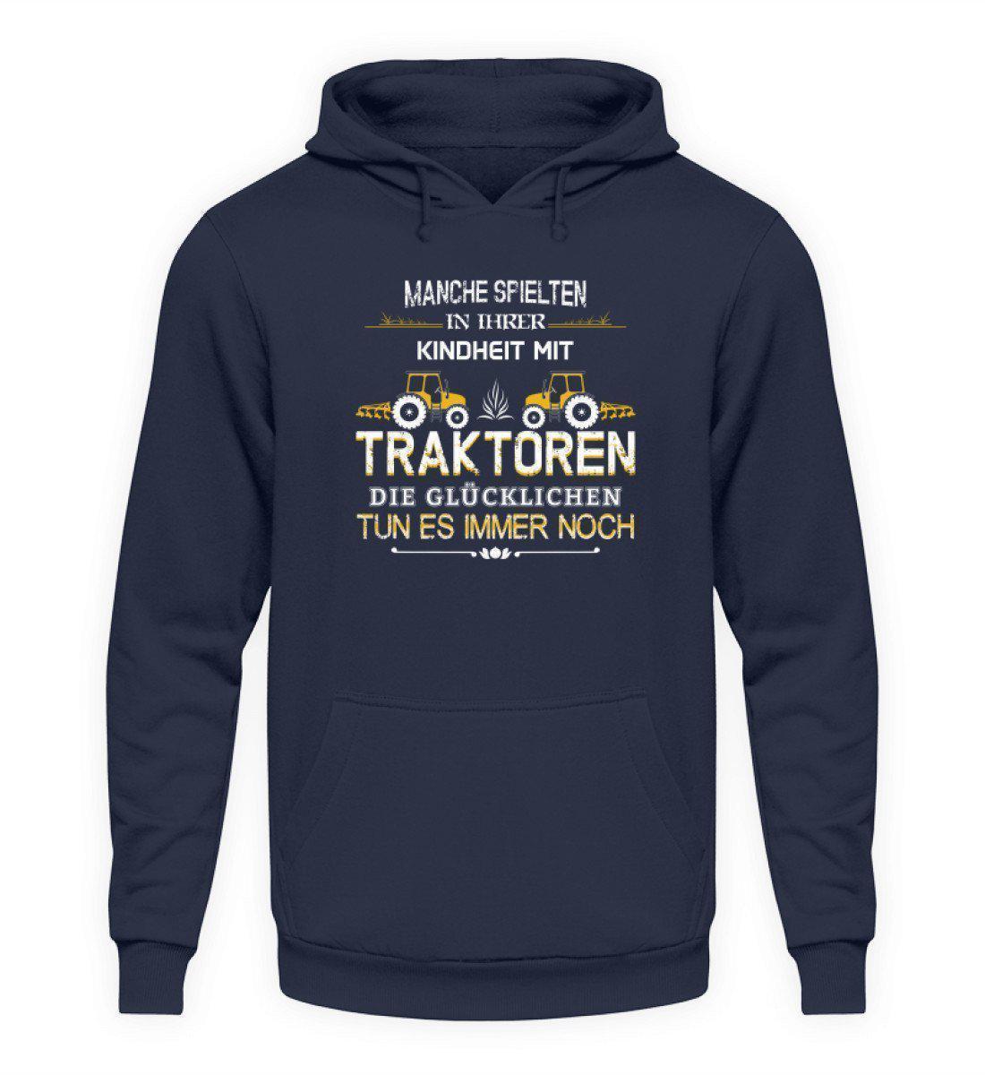 Glücklichen Traktoren spielen 2 · Unisex Kapuzenpullover Hoodie-Unisex Hoodie-Oxford Navy-L-Agrarstarz