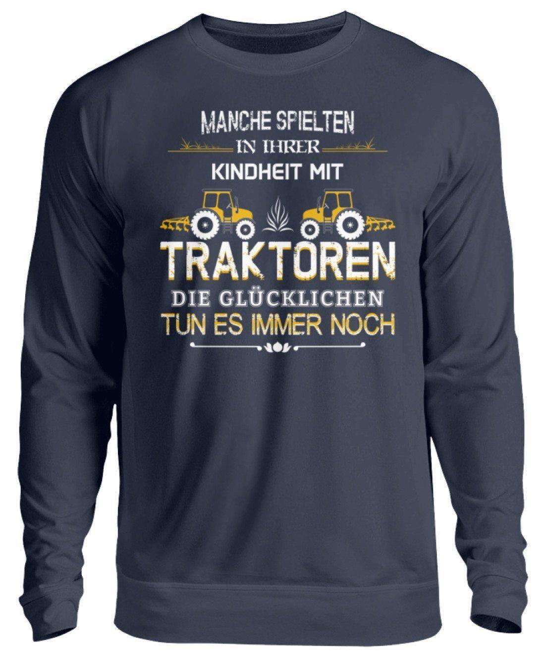 Glücklichen Traktoren spielen 2 · Unisex Sweatshirt Pullover-Unisex Sweatshirt-Oxford Navy-S-Agrarstarz