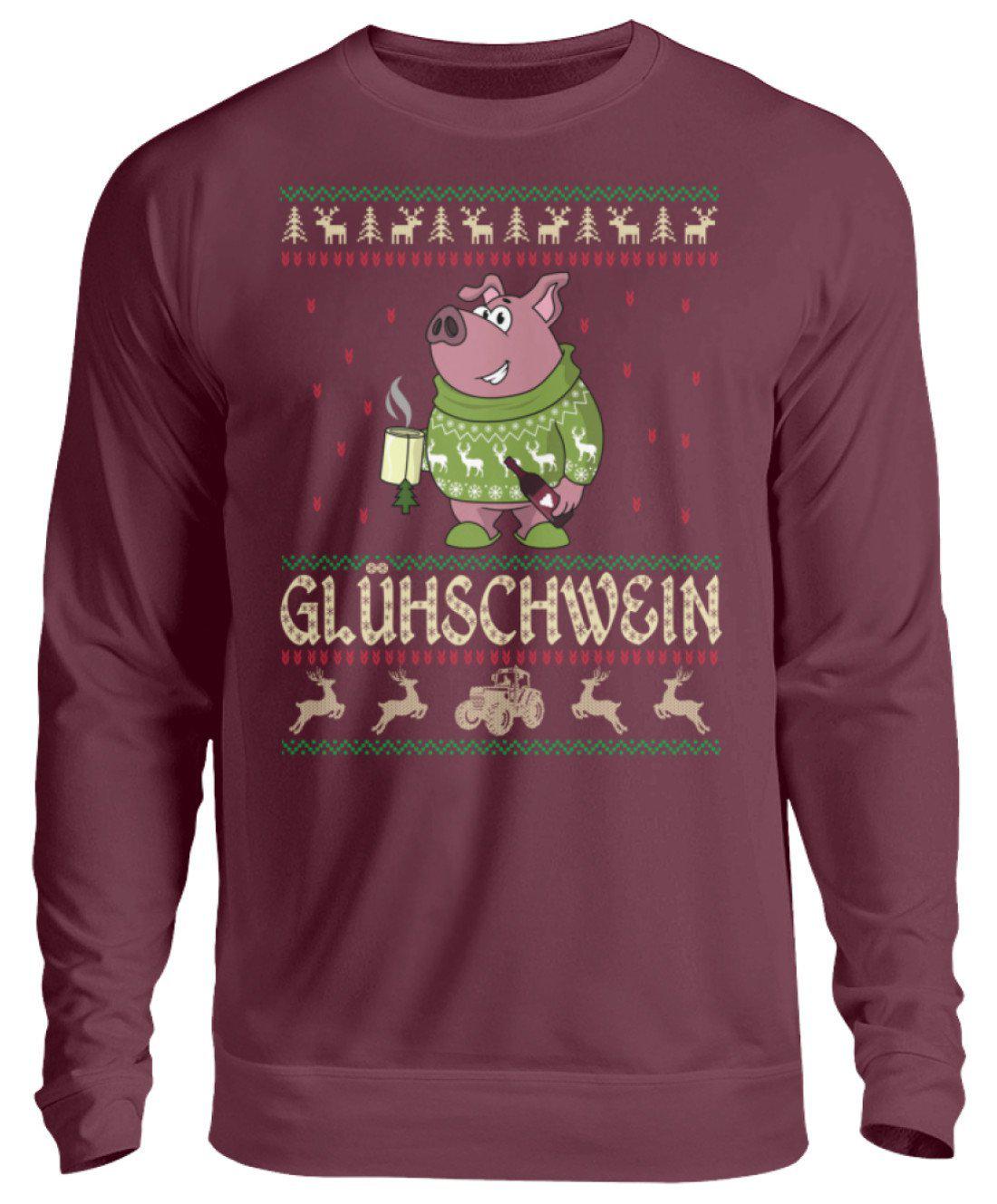 Glühschwein Ugly Christmas · Unisex Sweatshirt Pullover-Unisex Sweatshirt-Burgundy-S-Agrarstarz