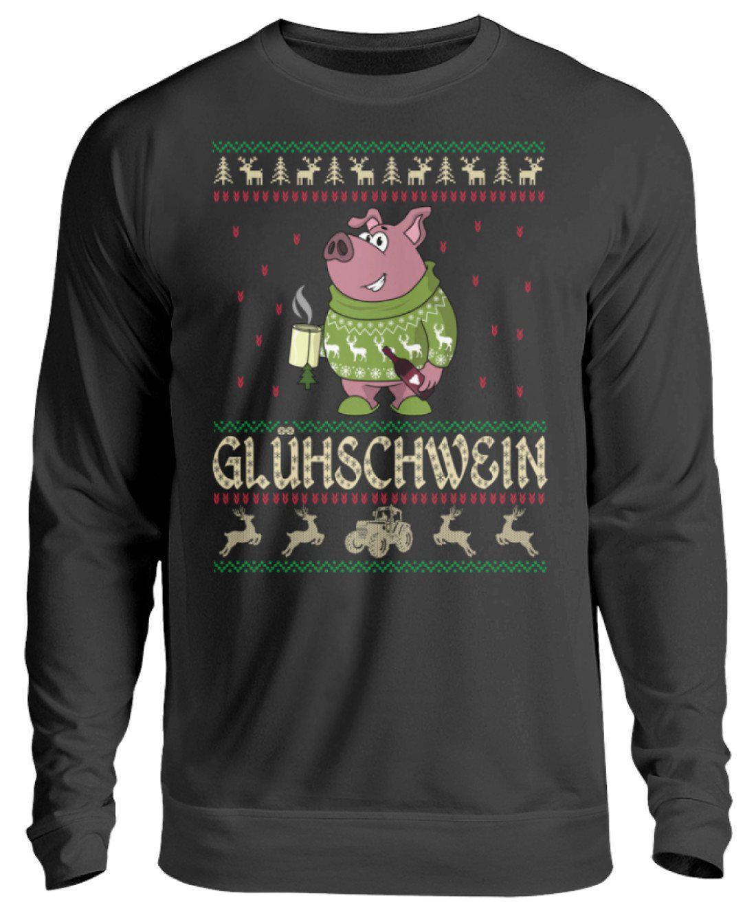 Glühschwein Ugly Christmas · Unisex Sweatshirt Pullover-Unisex Sweatshirt-Jet Black-S-Agrarstarz