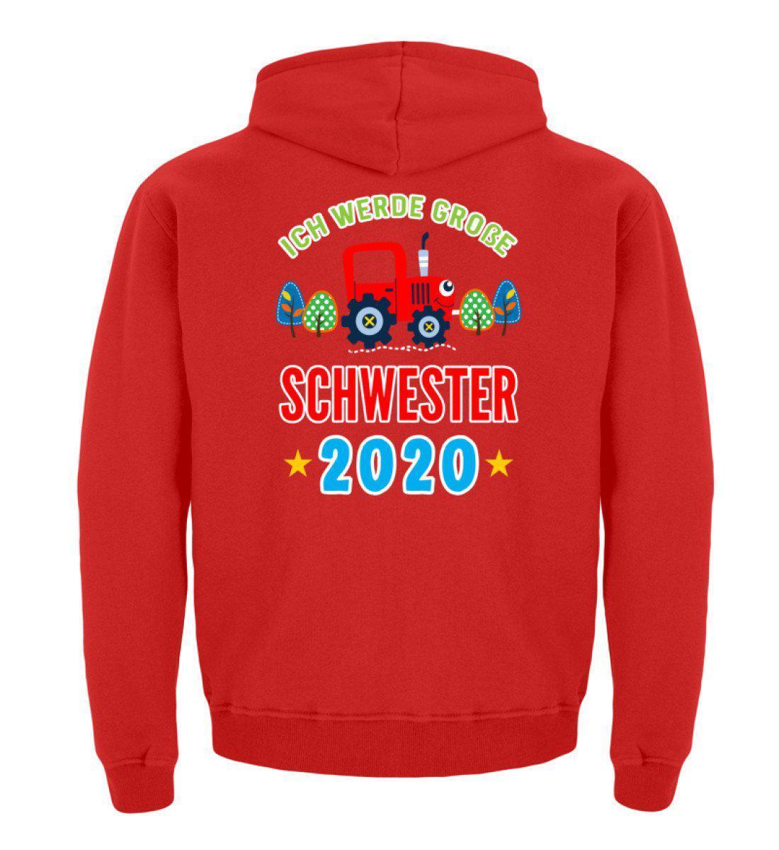 Große Schwester 2020 · Kinder Kapuzenpullover Hoodie-Kinder Hoodie-Fire Red-12/14 (152/164)-Agrarstarz