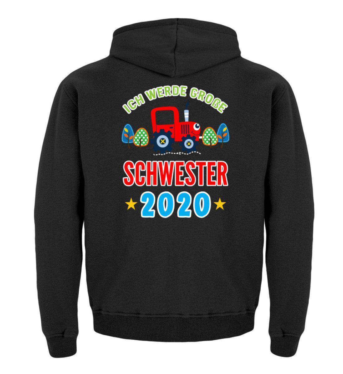 Große Schwester 2020 · Kinder Kapuzenpullover Hoodie-Kinder Hoodie-Jet Black-12/14 (152/164)-Agrarstarz