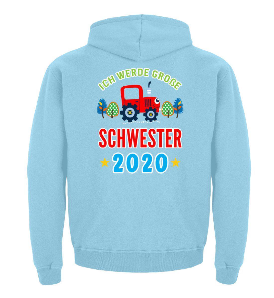 Große Schwester 2020 · Kinder Kapuzenpullover Hoodie-Kinder Hoodie-Sky Blue-12/14 (152/164)-Agrarstarz