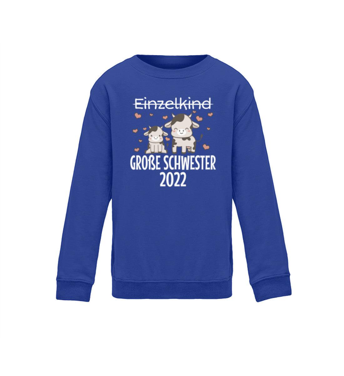 Große Schwester 2022 Traktor · Kinder Sweatshirt-Kinder Sweatshirt-Royal Blue-12/14 (152/164)-Agrarstarz