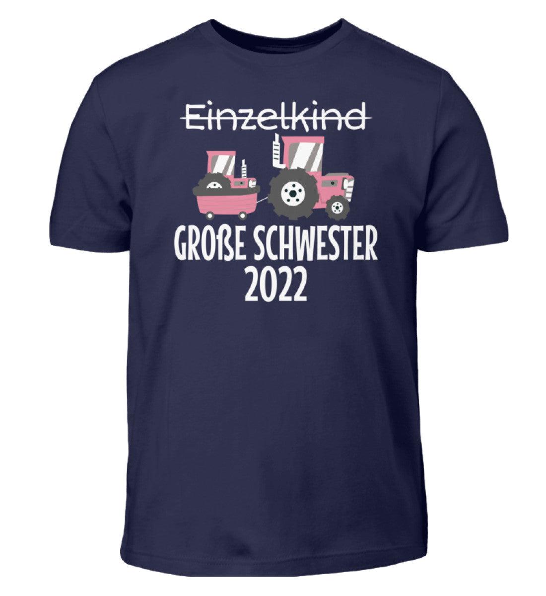 Große Schwester 2022 Traktor · Kinder T-Shirt-Kinder T-Shirt-Navy-12/14 (152/164)-Agrarstarz