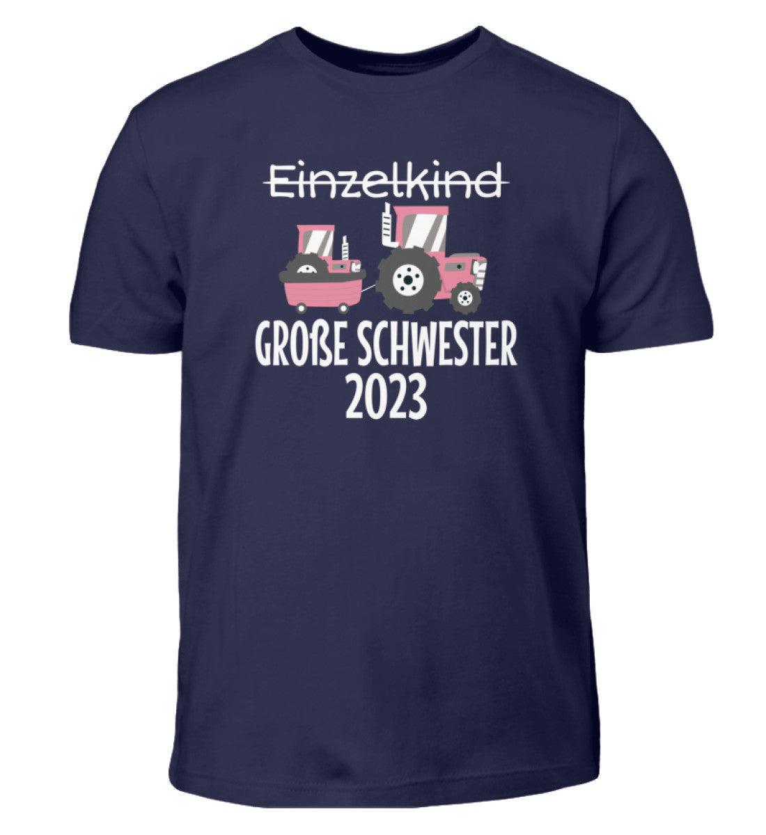 Große Schwester 2023 Traktor · Kinder T-Shirt-Kinder T-Shirt-Navy-12/14 (152/164)-Agrarstarz