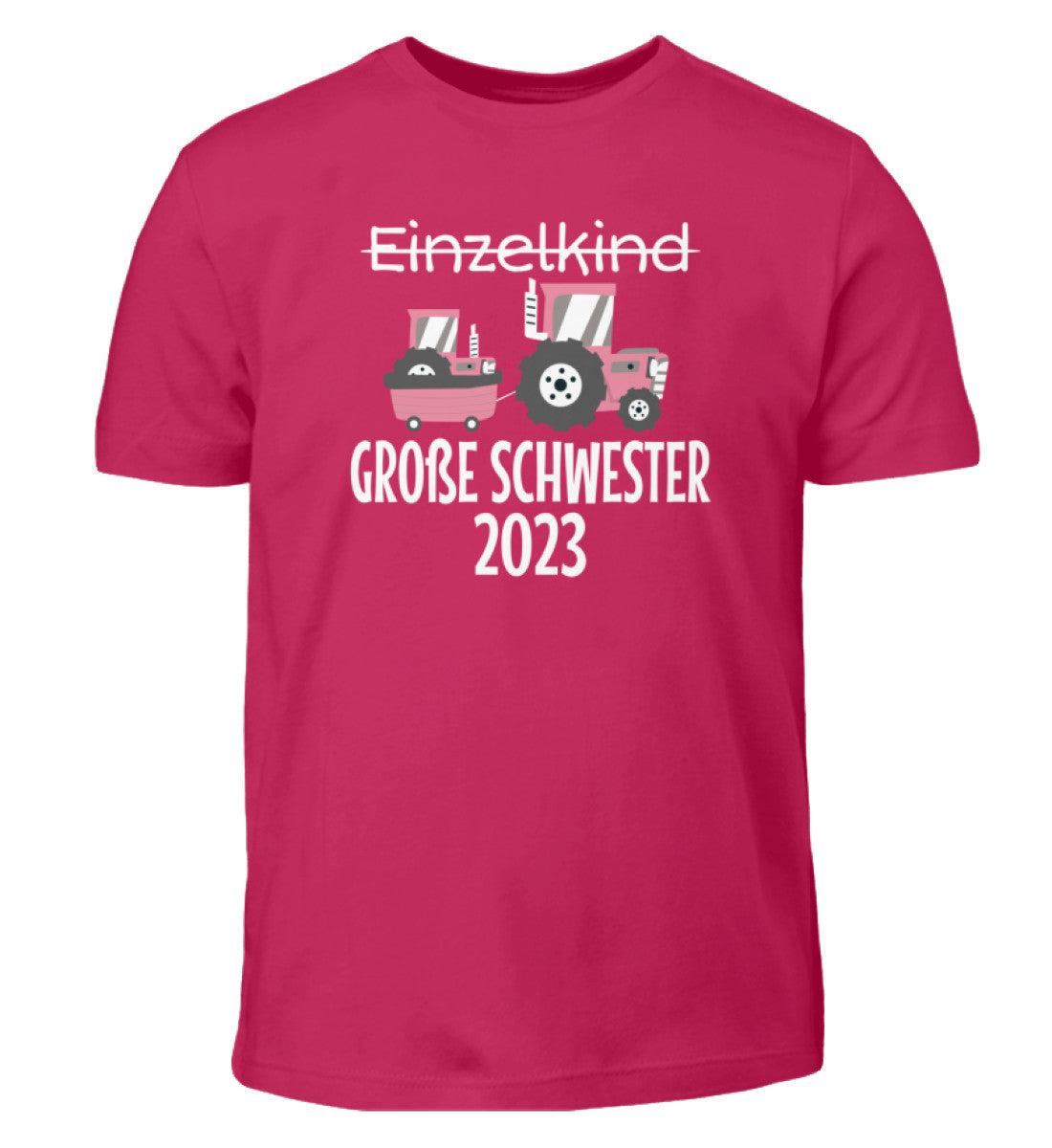 Große Schwester 2023 Traktor · Kinder T-Shirt-Kinder T-Shirt-Sorbet-12/14 (152/164)-Agrarstarz